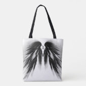ENGELENVLEUGELS Zwart Grijs Monogram Tote Bag (Achterkant)