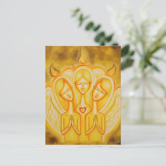 engelenvuur briefkaart (Staand voorkant)