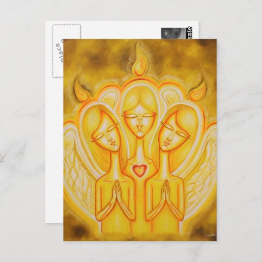 engelenvuur briefkaart (Voorkant / Achterkant)