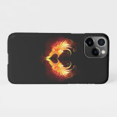 Engelenvuurhart met vleugels iPhone hoesje (Achterkant horizontaal)