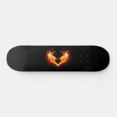 Engelenvuurhart met vleugels persoonlijk skateboard (Horizontaal)