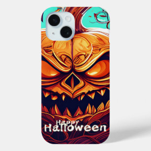 Engelgezichtige Sinaasappelkleurige Pompoen voor H iPhone 15 Case