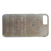 Engelhard Silver Bar Iphone cover (Achterkant (Horizontaal))