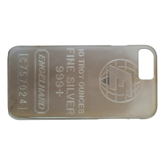 Engelhard Silver Bar Iphone cover (Achterkant (Horizontaal))