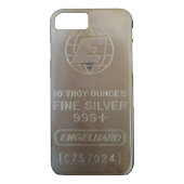 Engelhard Silver Bar Iphone cover (Achterkant)