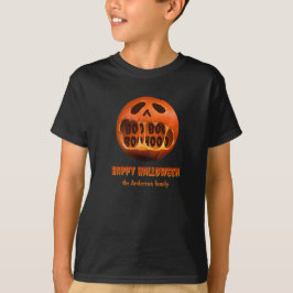 Engelig Halloween jack-o'-lantern familie T-shirt