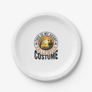 Engelig Halloween Kostuum Vintage Gravure Shirt De Papieren Bordje