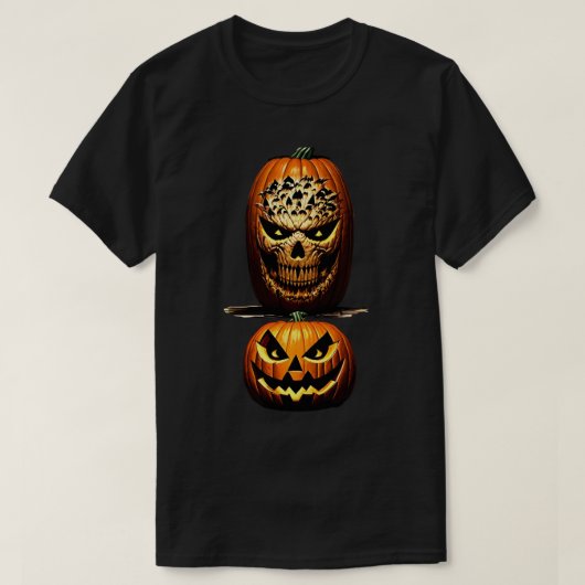 Engelig Halloween Pompoen T-Shirt (Design voorkant)