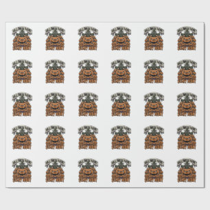 Engelig Halloween Pompoenen Vintage Gravure Shirt Cadeaupapier