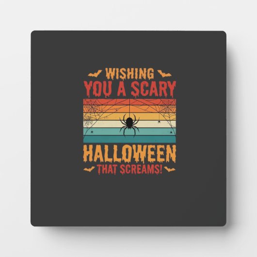 Engelig Halloween Spinnenweb Zonsondergang Design_ Fotoplaat (Voorkant)