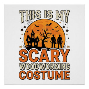 Engelig houtbewerkingskostuum Halloween Vintage on Perfect Poster