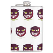Engelig monster slaapt nooit. heupfles (Voorkant)