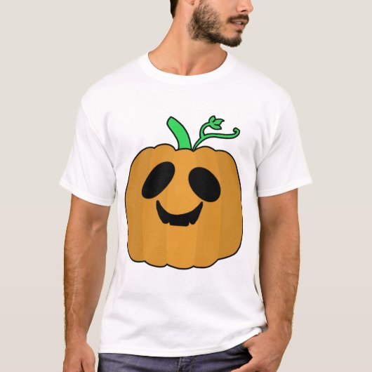 Engelige Pompoen Halloween V2 T-shirt (Voorkant)