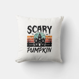 Engelige Pompoen Vintage Geheime Huis Halloween De Kussen