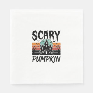 Engelige Pompoen Vintage Geheime Huis Halloween De Servet