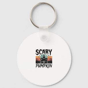 Engelige Pompoen Vintage Geheime Huis Halloween On Sleutelhanger