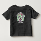Engelige Zombie, Aangepaste naam, Halloween Kinder Shirts (Voorkant)