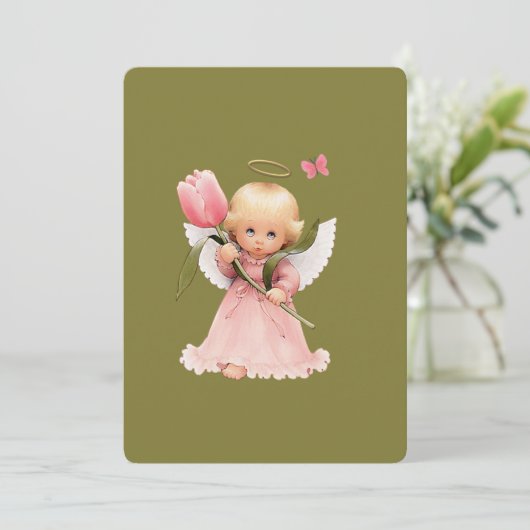 engelkind bedankkaart (Staand voorkant)