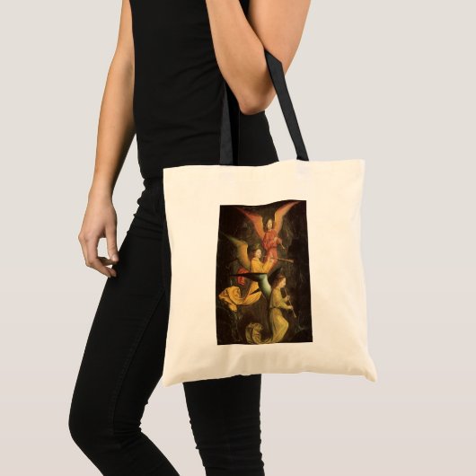 Engelkoor van Simon Marmion, Renaissancekunst Tote Bag (Voorkant (product))
