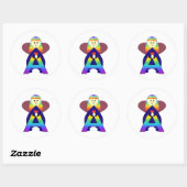 Engelletter A Ronde Sticker (Vel)