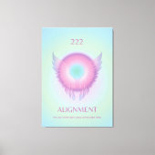 Engelnummer Aura Poster 222 uitlijning Canvas Afdruk (Voorkant)