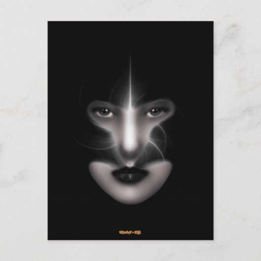 Engelogen Fractale Kunst Ansichtkaart Briefkaart (Voorkant)