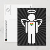 engelpictogram. briefkaart (Voorkant / Achterkant)