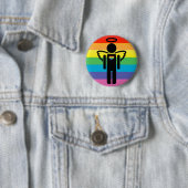 engelpictogram. ronde button 5,7 cm (In situ)