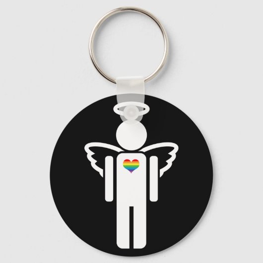 engelpictogram. sleutelhanger (Voorkant)