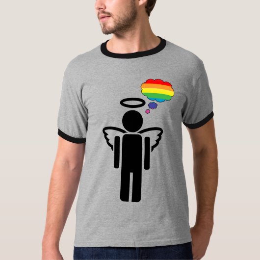 engelpictogram. t-shirt (Voorkant)