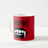 Engelrode Vampier Halloween Koffiemok (Voorkant links)