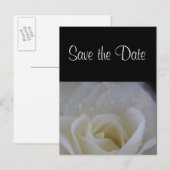Engelroos save the date trouw aankondiging (Voorkant / Achterkant)