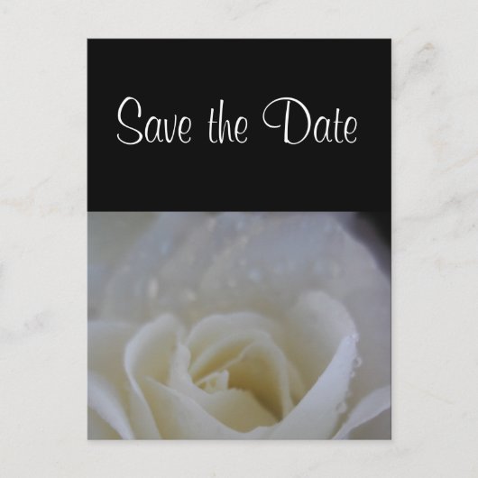 Engelroos save the date trouw aankondiging (Voorkant)