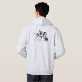 engels aanwijzer en zetter hoodie (Achterkant volledig)