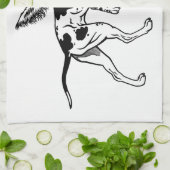 engels aanwijzer en zetter theedoek (Gevouwen)