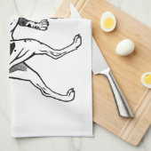 engels aanwijzer en zetter theedoek (Quarter Fold)