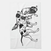 engels aanwijzer en zetter theedoek (Verticaal)