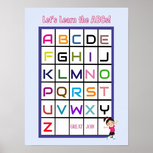 Engels ABC Poster (Voorkant)