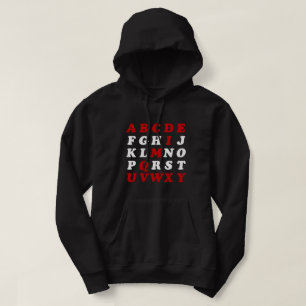 Engels alfabet hoodie