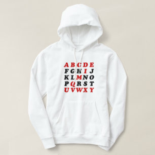 Engels alfabet hoodie