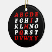 Engels alfabet keramisch ornament (Links)