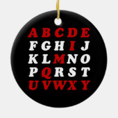 Engels alfabet keramisch ornament (Achterkant)