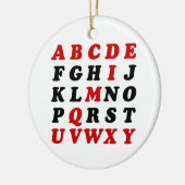 Engels alfabet keramisch ornament (Links)