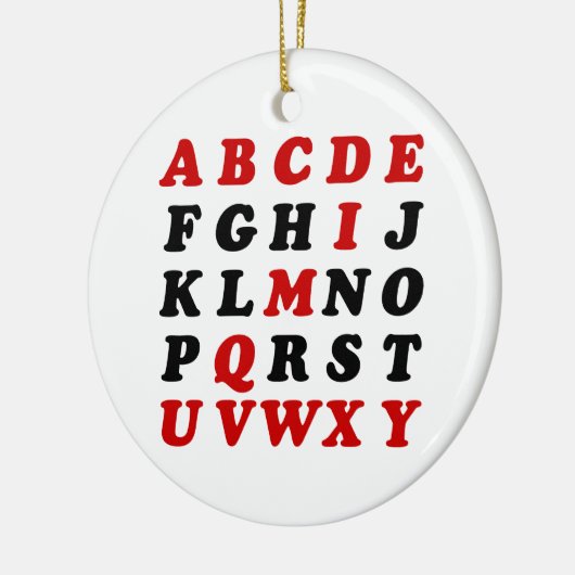 Engels alfabet keramisch ornament (Links)