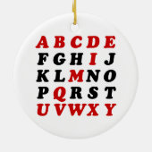 Engels alfabet keramisch ornament (Achterkant)