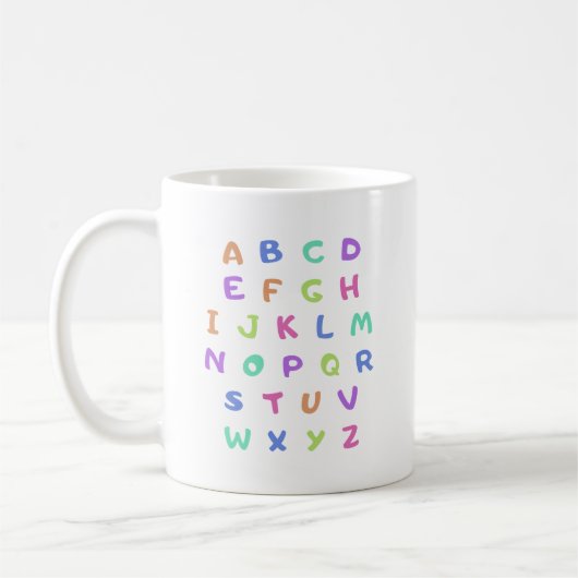 Engels alfabet koffiemok (Links)