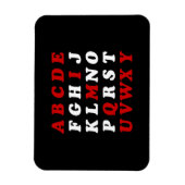 Engels alfabet magneet (Verticaal)