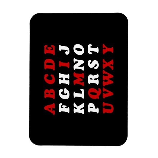 Engels alfabet magneet (Verticaal)