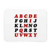 Engels alfabet magneet (Horizontaal)