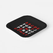 Engels alfabet papieren bordje (Gebogen)